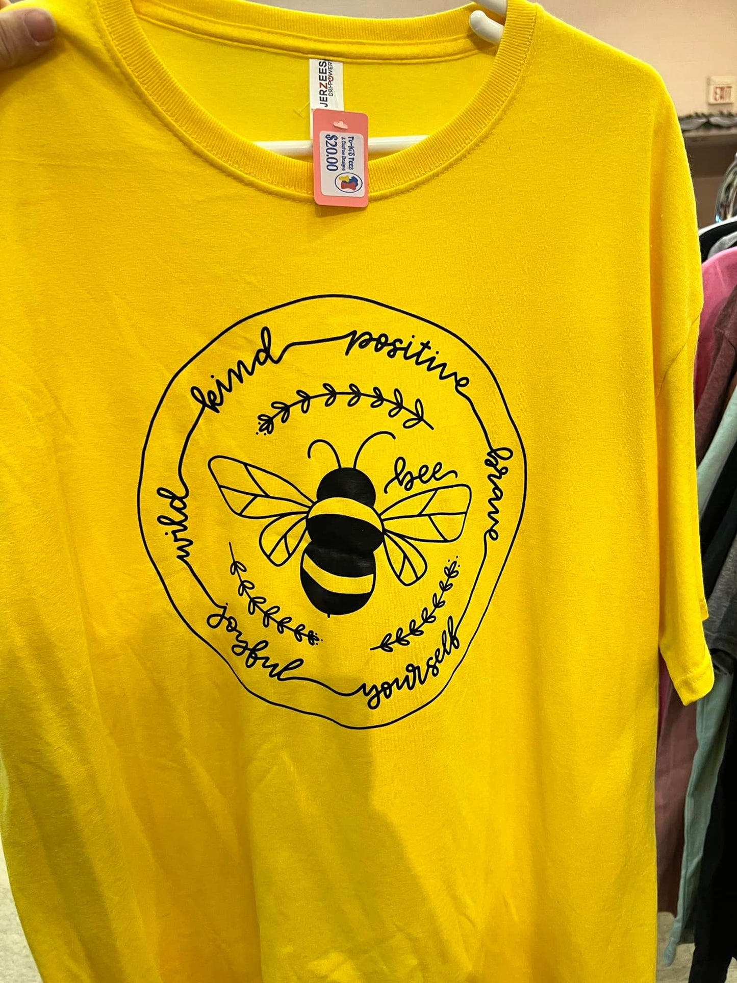 BEE KIND BEE POSITIVE T-SHIRT