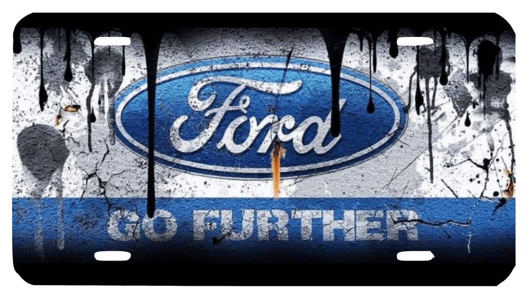 DIRTY FORD LICENSE PLATE