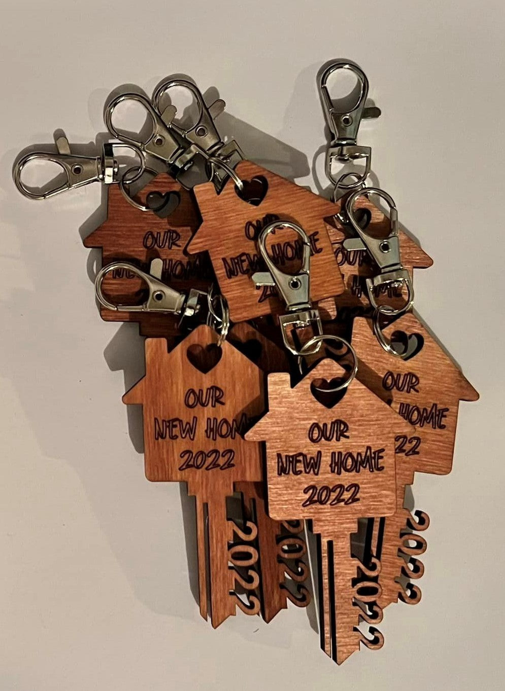 LASER CUT KEYCHAIN "OUR NEW HOME 2022"