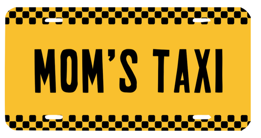 MOMS TAXI LICENSE PLATE