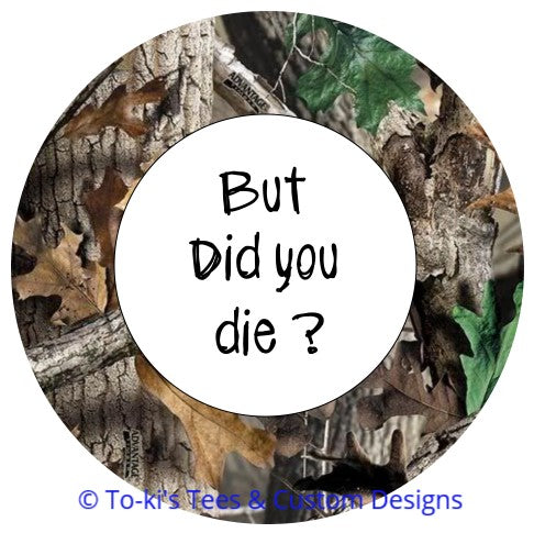 BUT DID YOU DIE CAMO CAR COASTERS SET