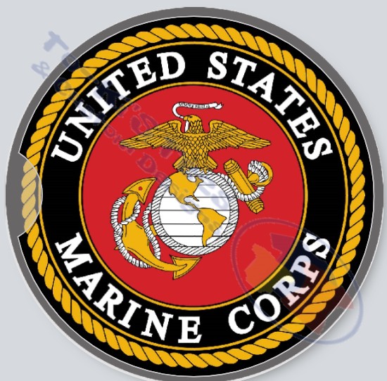 UNITED STATES MARINE CORP CAR COASTERS SET