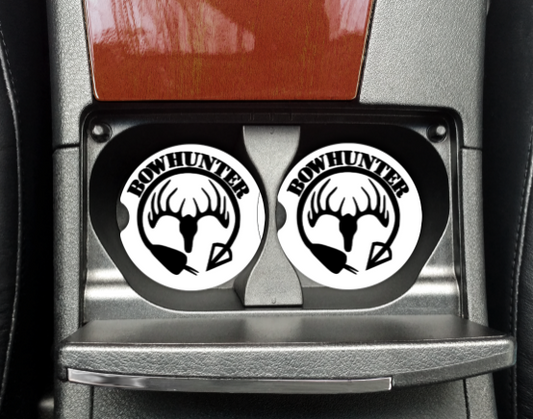 BOW HUNTER CAR COASTERS SET